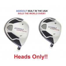 AGXGOLF MAGNUM #7 & #9 FAIRWAY UTILITY WOODS: (21 & 24 DEGREE) HEADS ONLY!!  